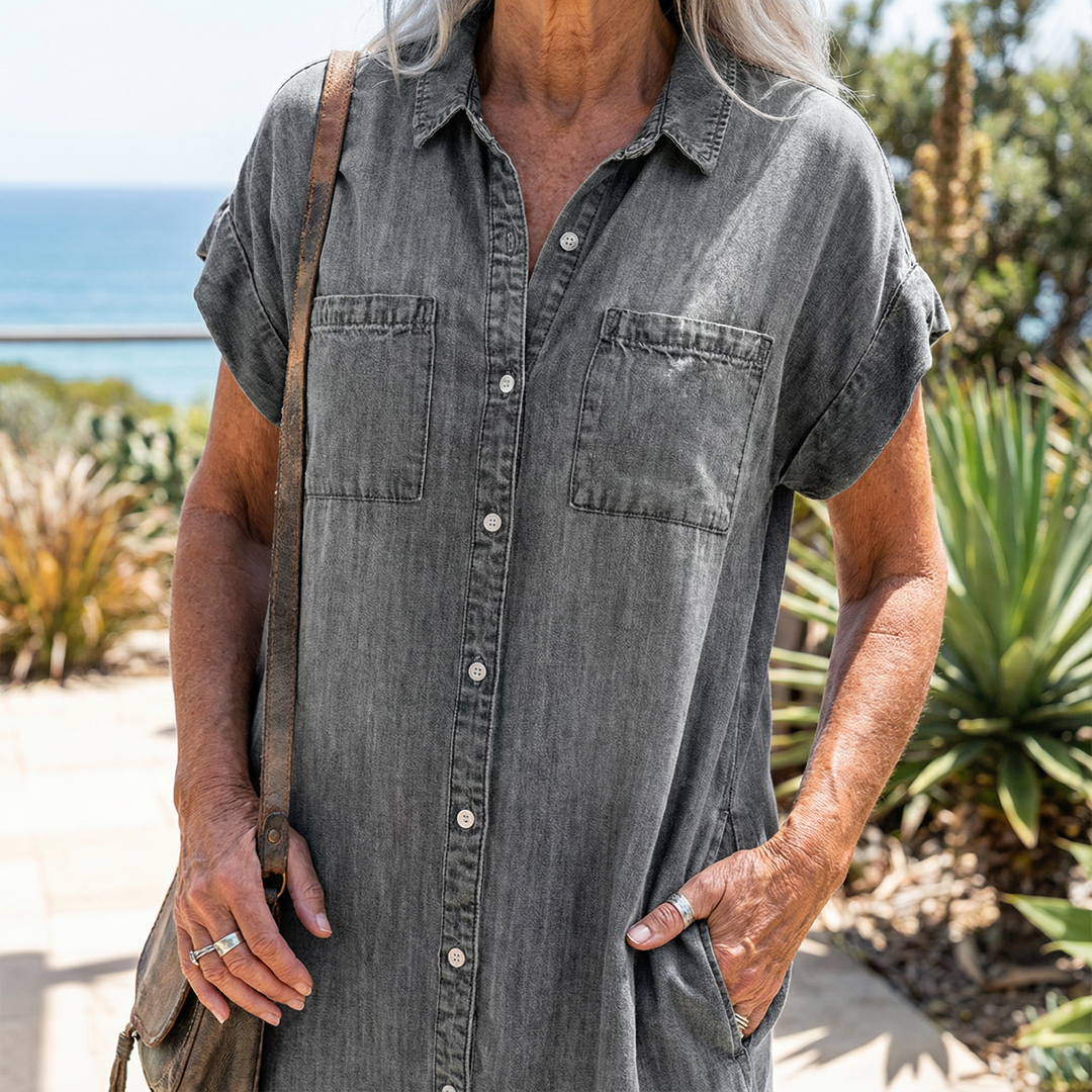 Sadie | Denim Shirt Dress