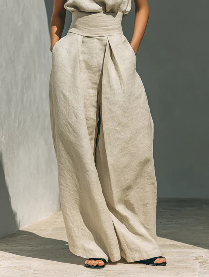 Flor | Sleeveless Wide-Leg Set