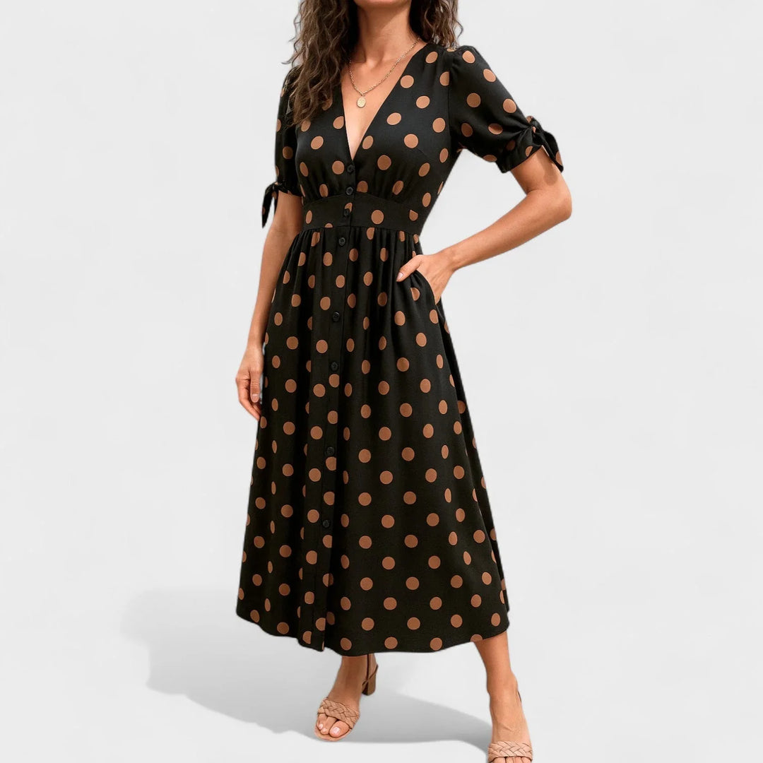 Valentina | Modern Dotted Dress