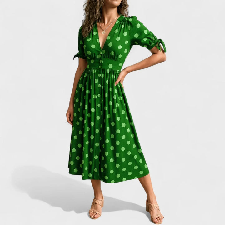 Valentina | Modern Dotted Dress