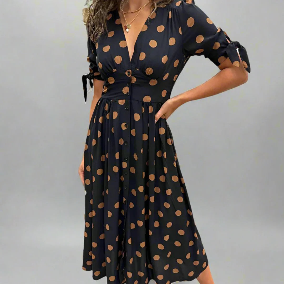 Valentina | Modern Dotted Dress