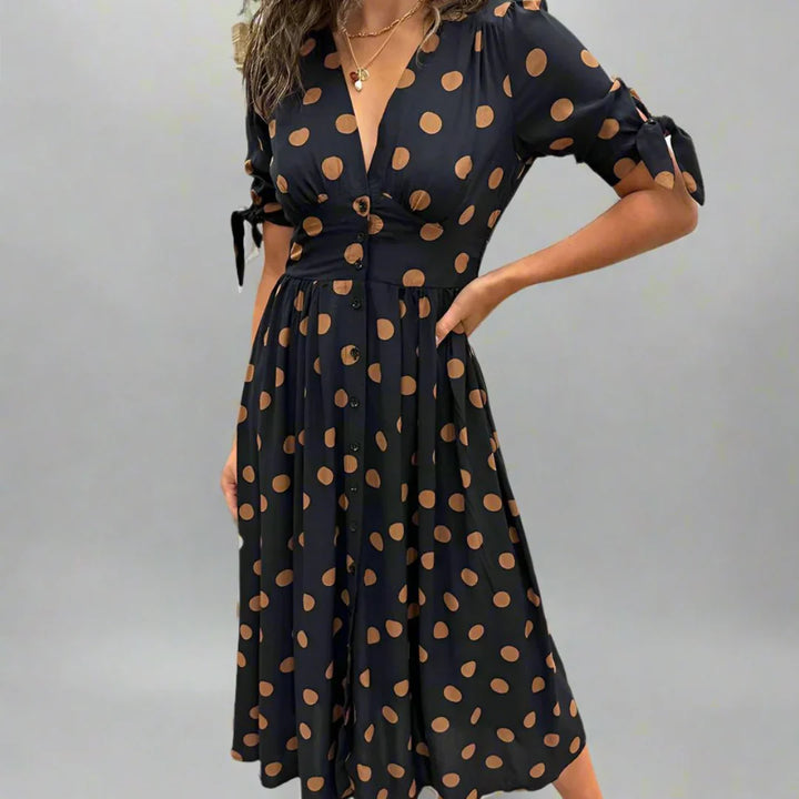 Valentina | Modern Dotted Dress
