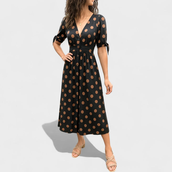 Valentina | Modern Dotted Dress
