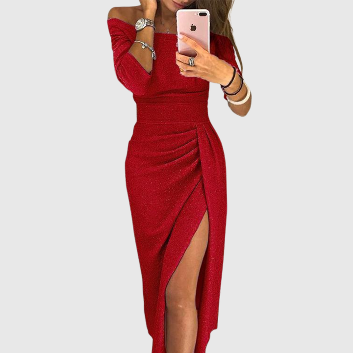 Stella | Halter Neck Maxi Dress