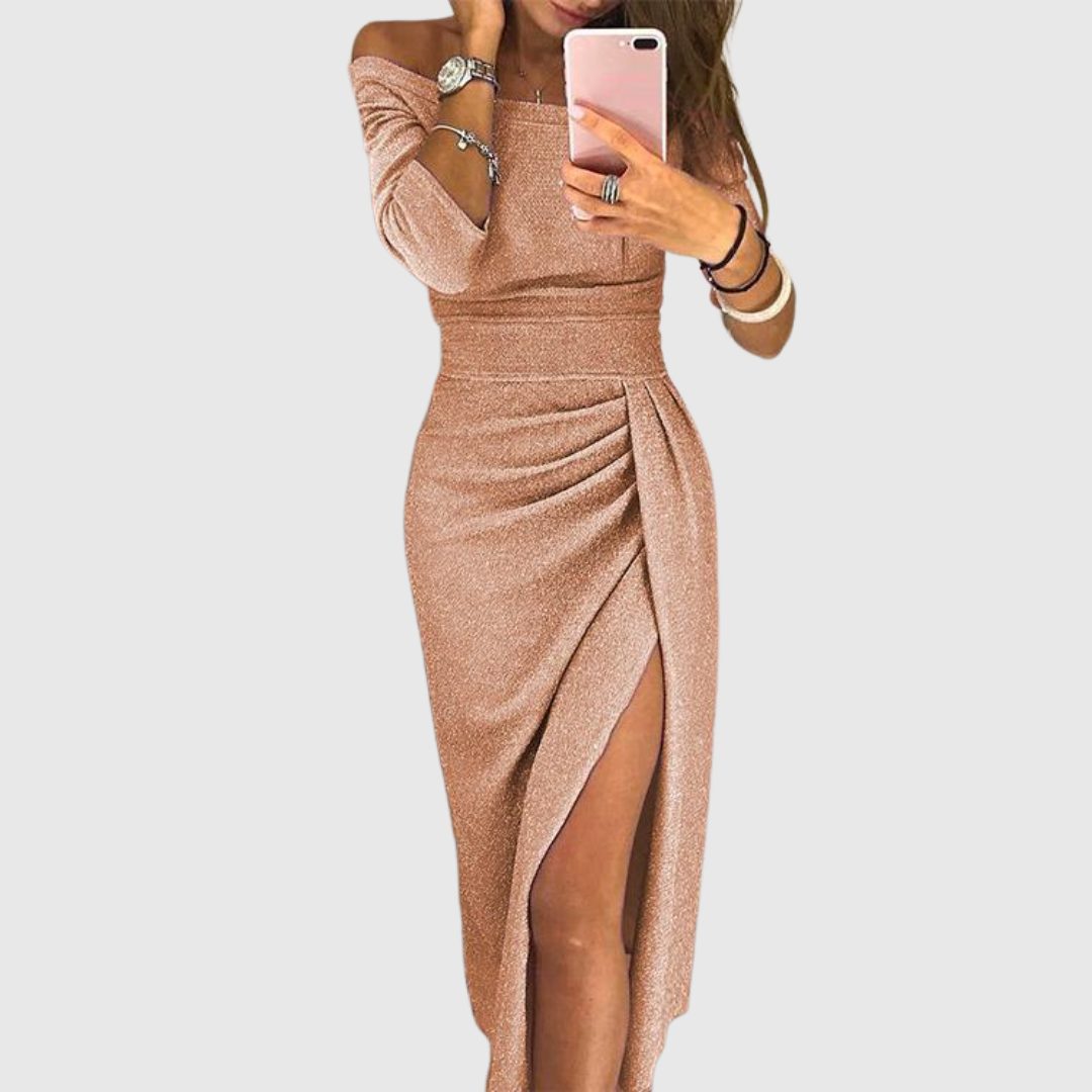 Stella | Halter Neck Maxi Dress