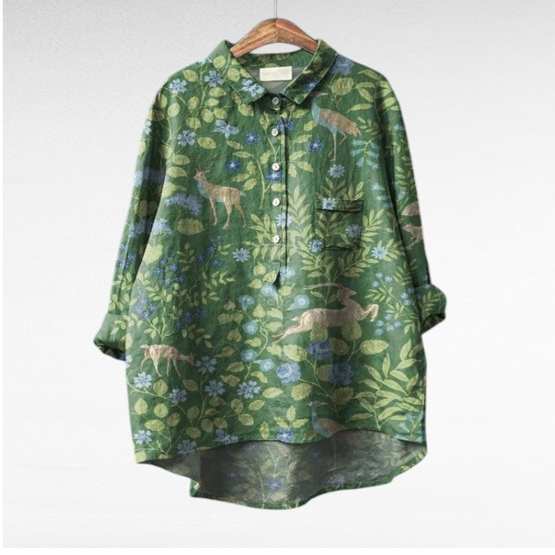 Mireva | Vintage Floral Blouse