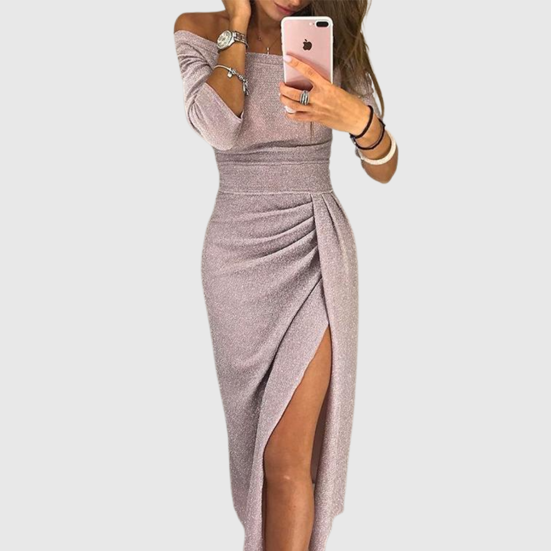 Stella | Halter Neck Maxi Dress