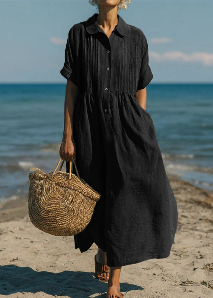 Evelyn | Relaxed Button Dress