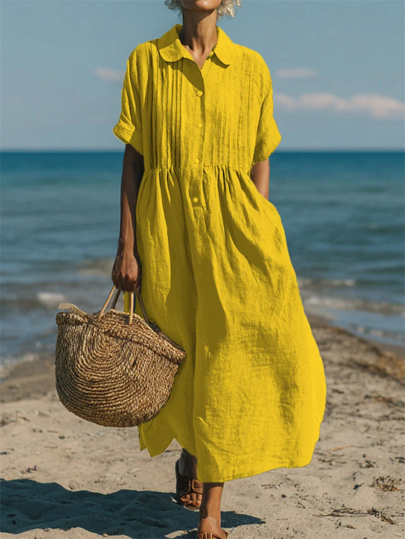 Evelyn | Relaxed Button Dress