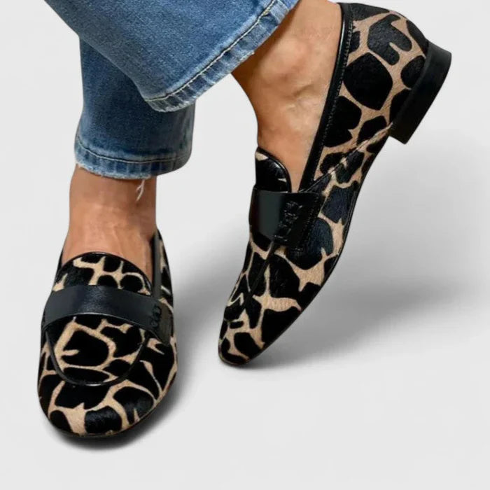 Kathy | Orthopedic Leopard Print Loafers