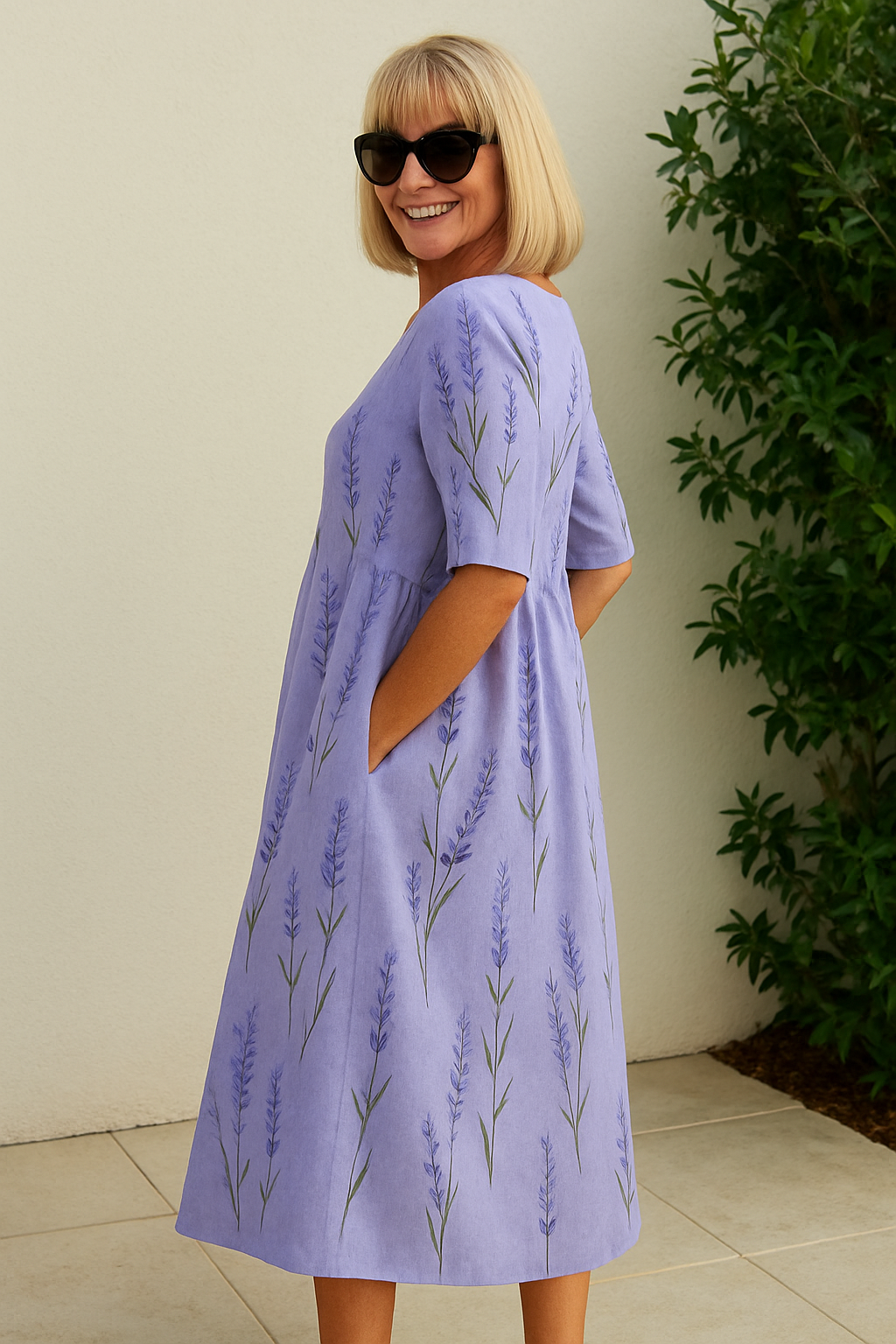 Eliza | Relaxed Floral Midi Dress