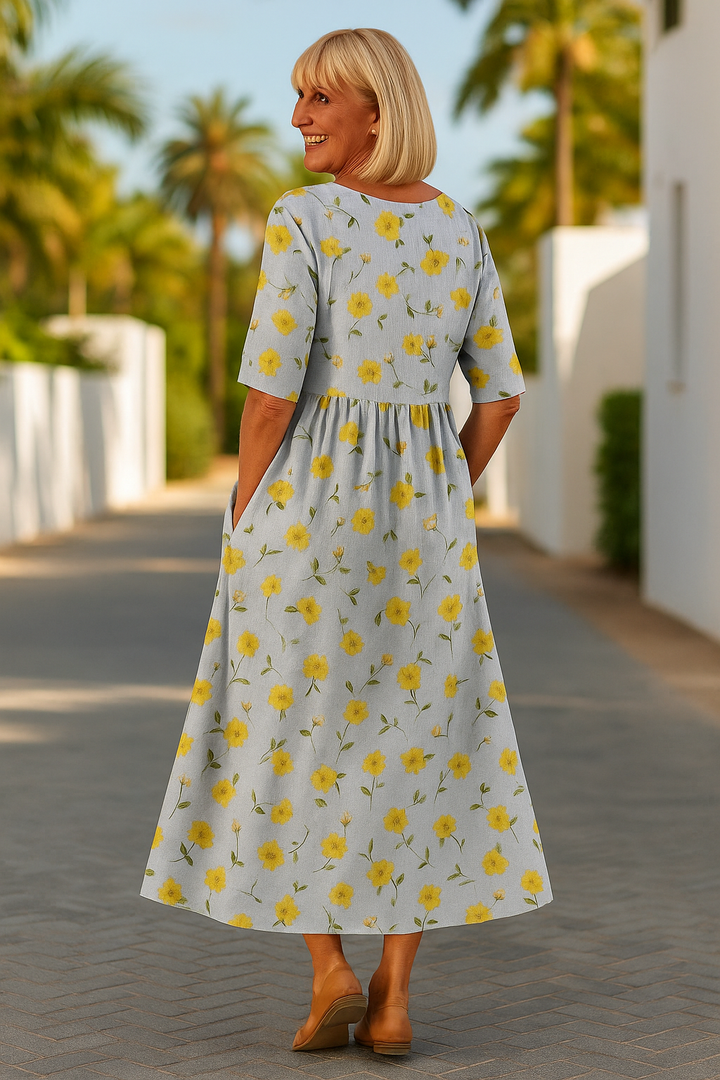 Eliza | Relaxed Floral Midi Dress