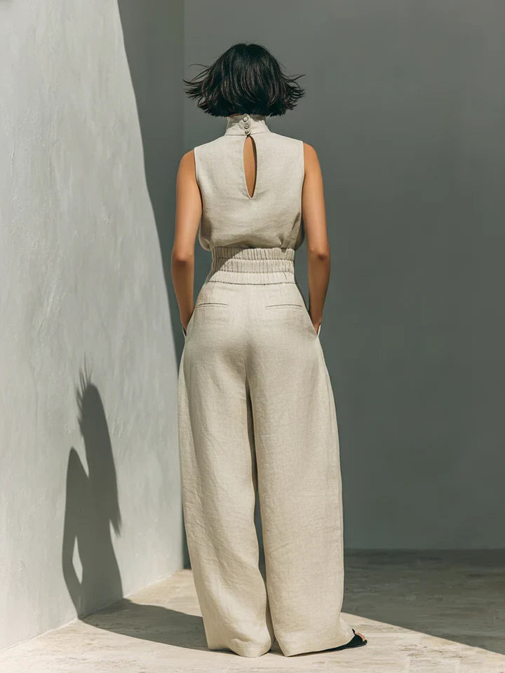 Flor | Sleeveless Wide-Leg Set