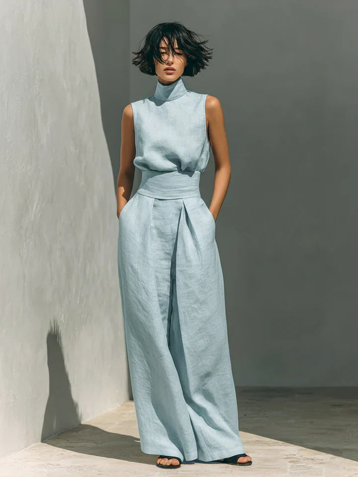 Flor | Sleeveless Wide-Leg Set