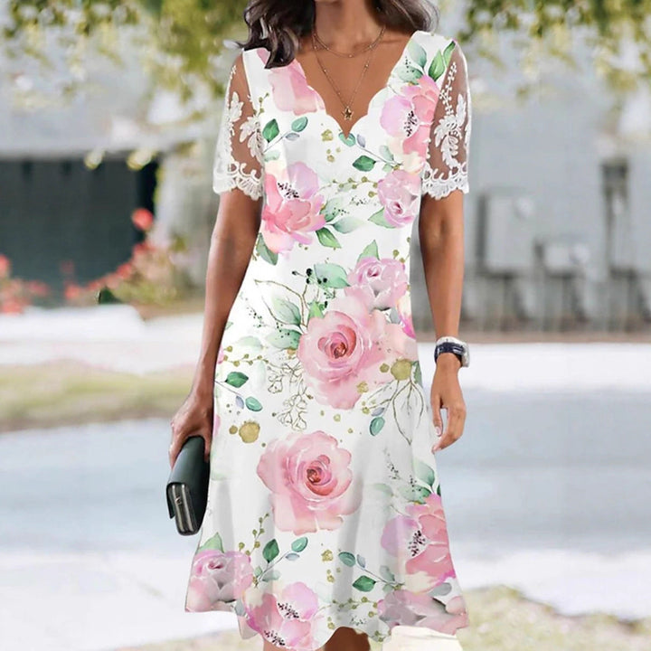 Eleanor | Floral Print Midi Dress