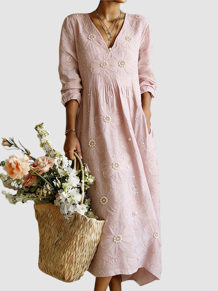 Lina | Floral Midi Dress