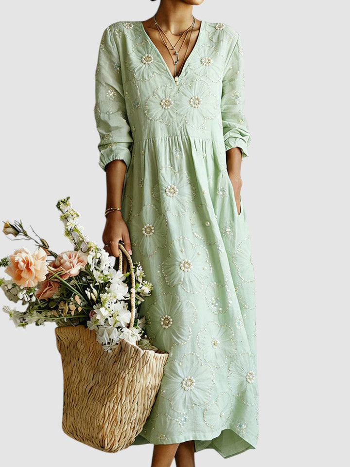 Lina | Floral Midi Dress