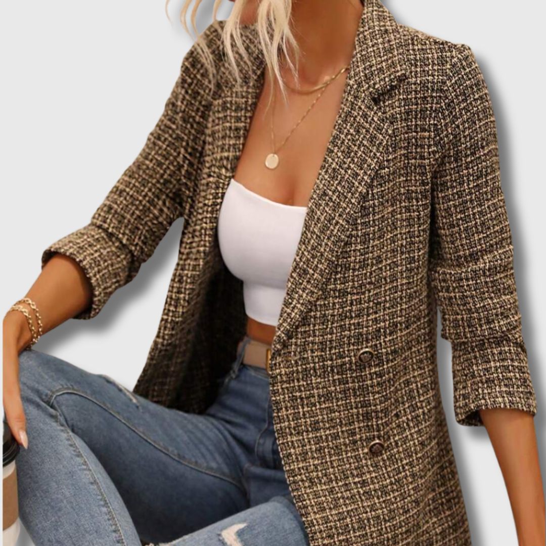 Tina | Chic Tweed Blazer