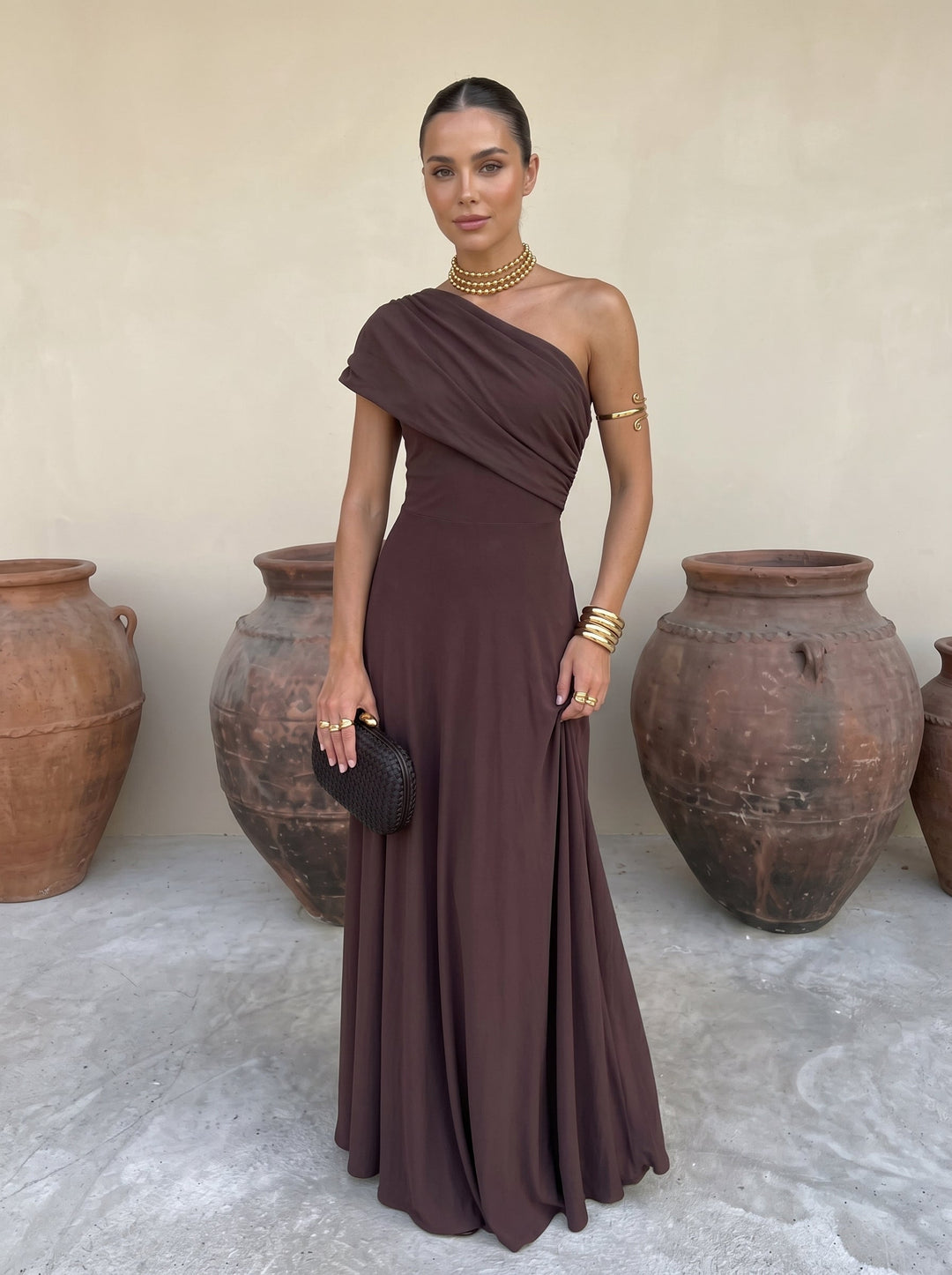 Serena | One-Shoulder Maxi Dress