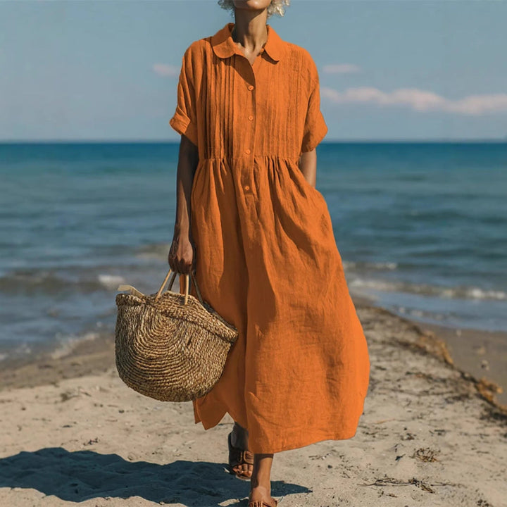 Evelyn | Relaxed Button Dress