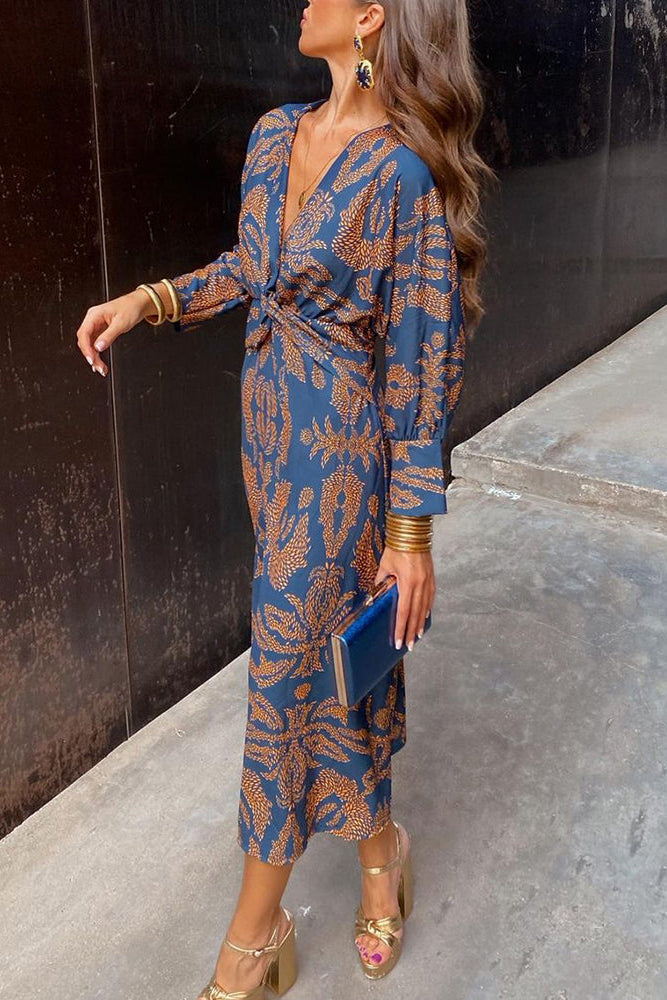 Vivienne | Printed Midi Dress