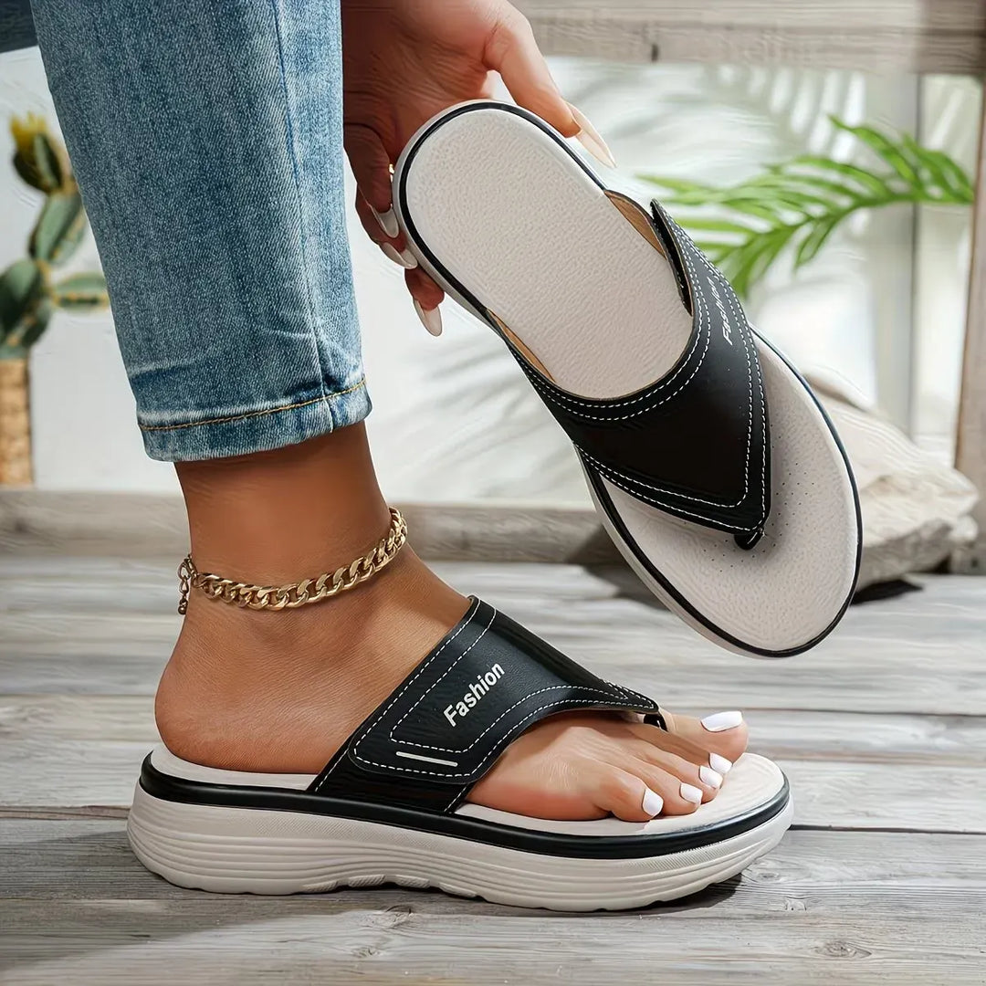 Grace - Women’s Thick Sole Comfort Flip-Flop Sandals