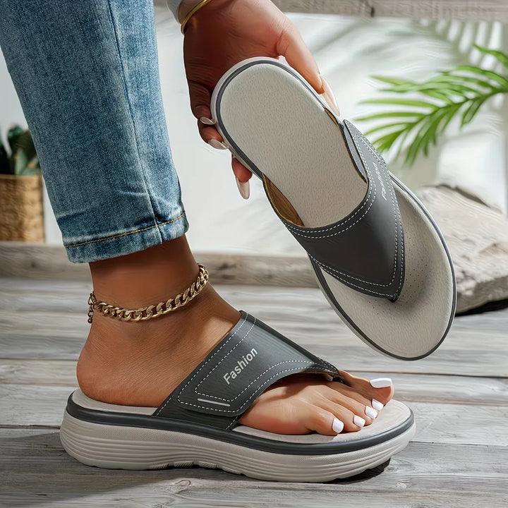 Grace - Women’s Thick Sole Comfort Flip-Flop Sandals