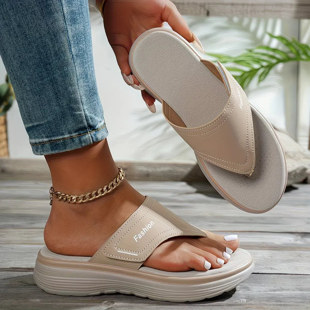 Grace - Women’s Thick Sole Comfort Flip-Flop Sandals