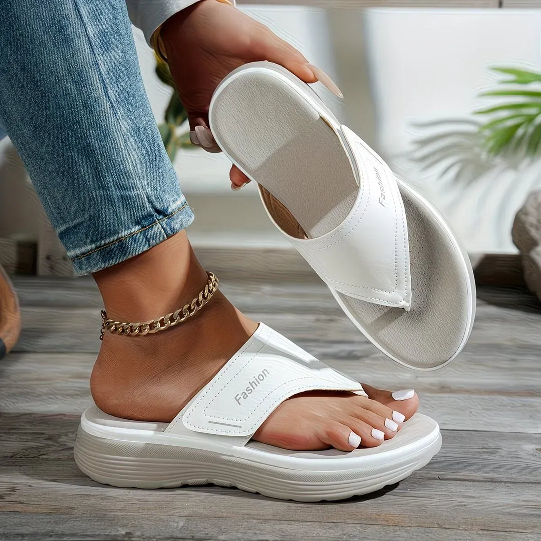 Grace - Women’s Thick Sole Comfort Flip-Flop Sandals