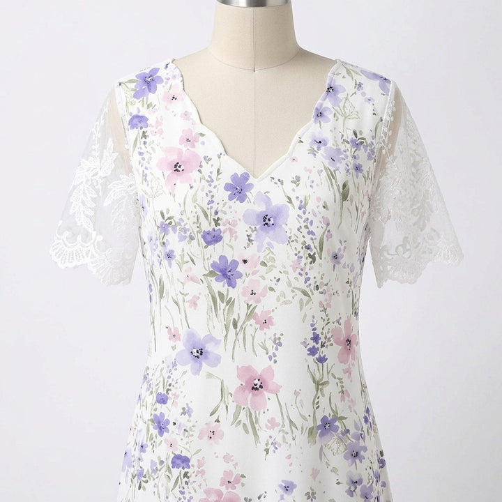 Eleanor | Floral Print Midi Dress